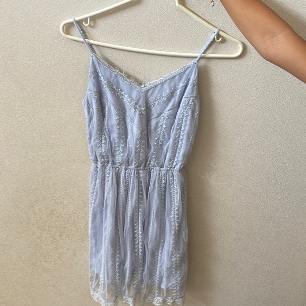 Baby blue dress